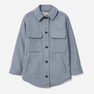 Everlane Cool Grey Shirt Jacket, Size S